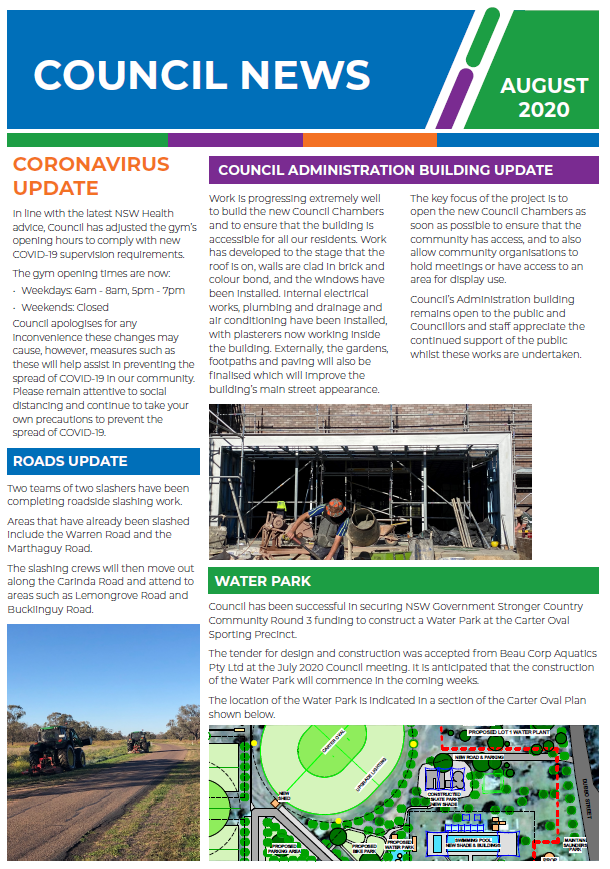 Council News - August 2020 - Post Image